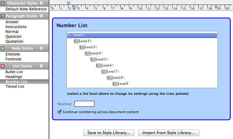 Number List Style