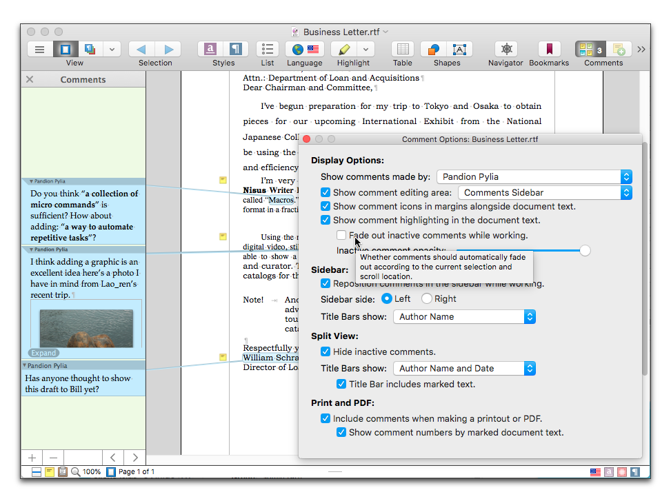 Comments of Pandion Pylia with the Comments sidebar displayed and comments highlighted in the text.png