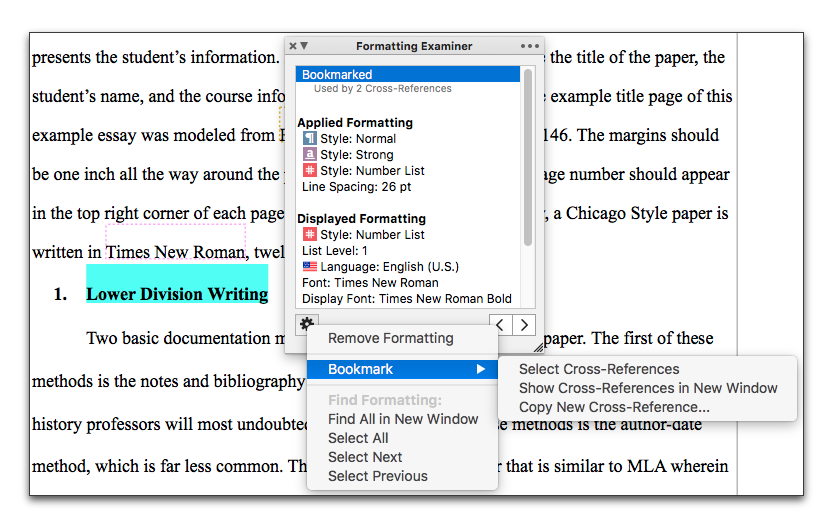 nisus writer pro spacing between footnotes